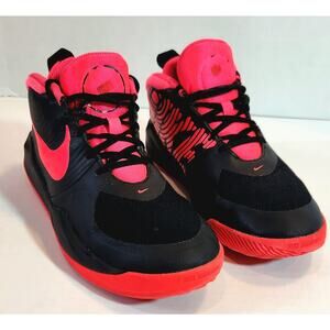 Nike Air Team Hustle Shoes AQ4224-002 Black Pink - Size 6.5Y